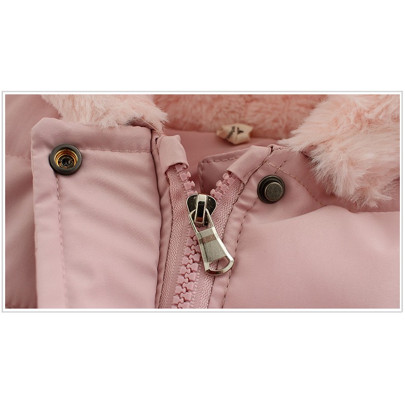 Áo Khoác Nhồi Bông Dày Phong Cách Công Chúa Thời Trang Mùa Đông 2020 Dành Cho Bé Gái ^ o ^ 2020