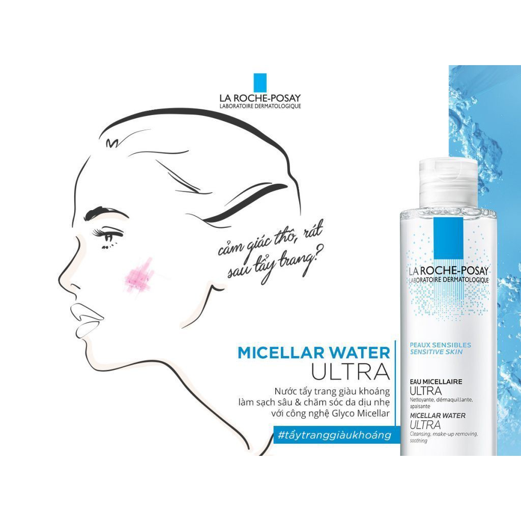 La Roche-Posay Eau Micellar Ultra Peaux Sensibles - Tẩy Trang Cho Da Khô Nhạy Cảm 50ml | BigBuy360 - bigbuy360.vn