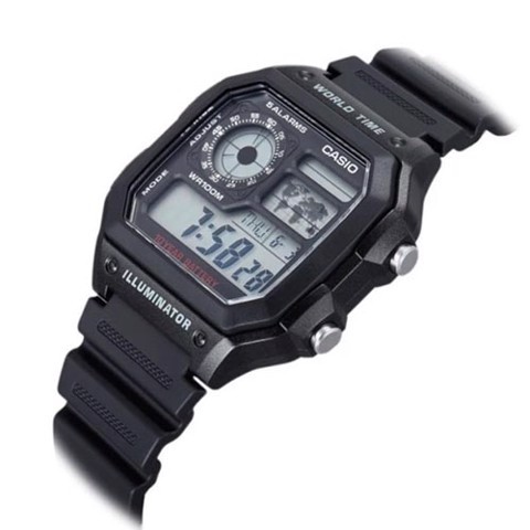 HOT Đồng hồ nam Casio Standard chính hãng Anh Khuê AE-1200WH-1AVDF