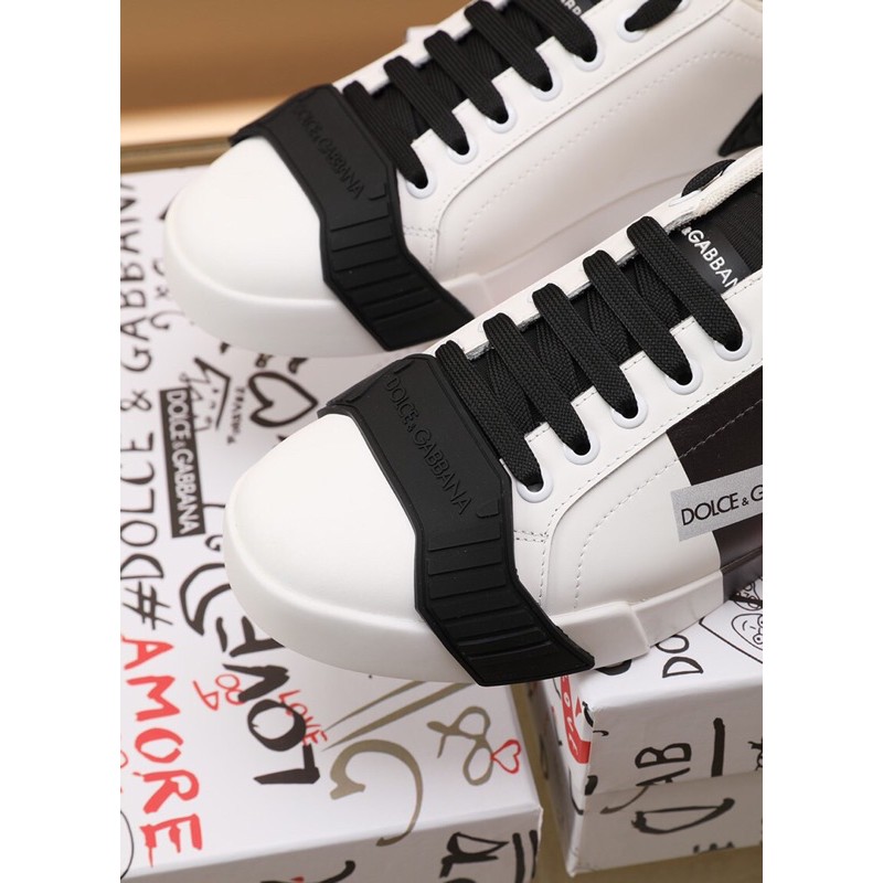 Giày thể thao/sneaker nam Dolce&Gbbana D&G da thật cao cấp thiết kế độc đáo phong cách cá tính