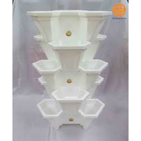 Chậu Nhưa Trồng Cây Tam Giác, Trồng Rau, chậu trồng rau sân thượng, chậu trồng dâu tây xếp tầng