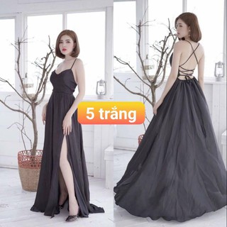đầm maxi cúp ngực đan dây