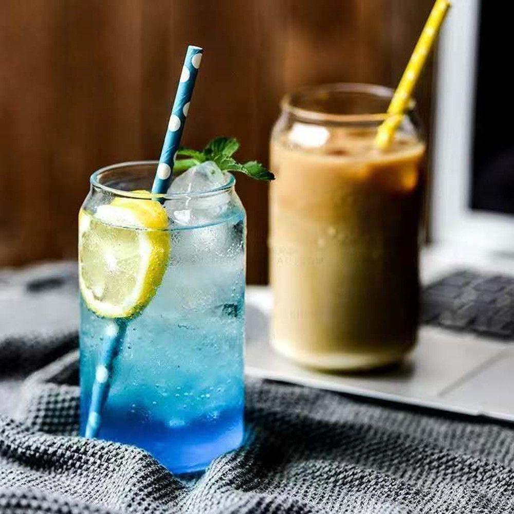 SUYO Ly Thủy Tinh Uống Bia / Trà Sữa / Nước Ép Hình Lon Nước Sáng