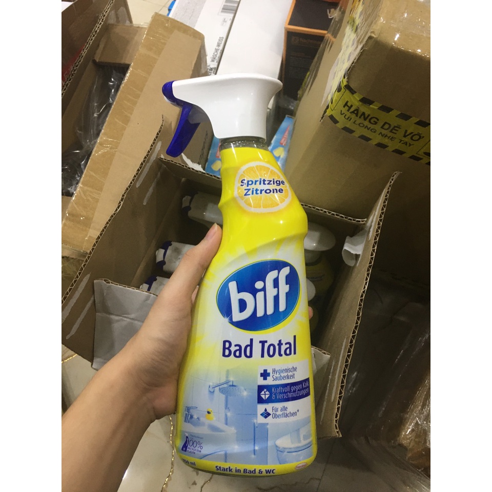 Dung dịch tẩy rửa phòng tắm Biff Bad Total 750ml đa năng