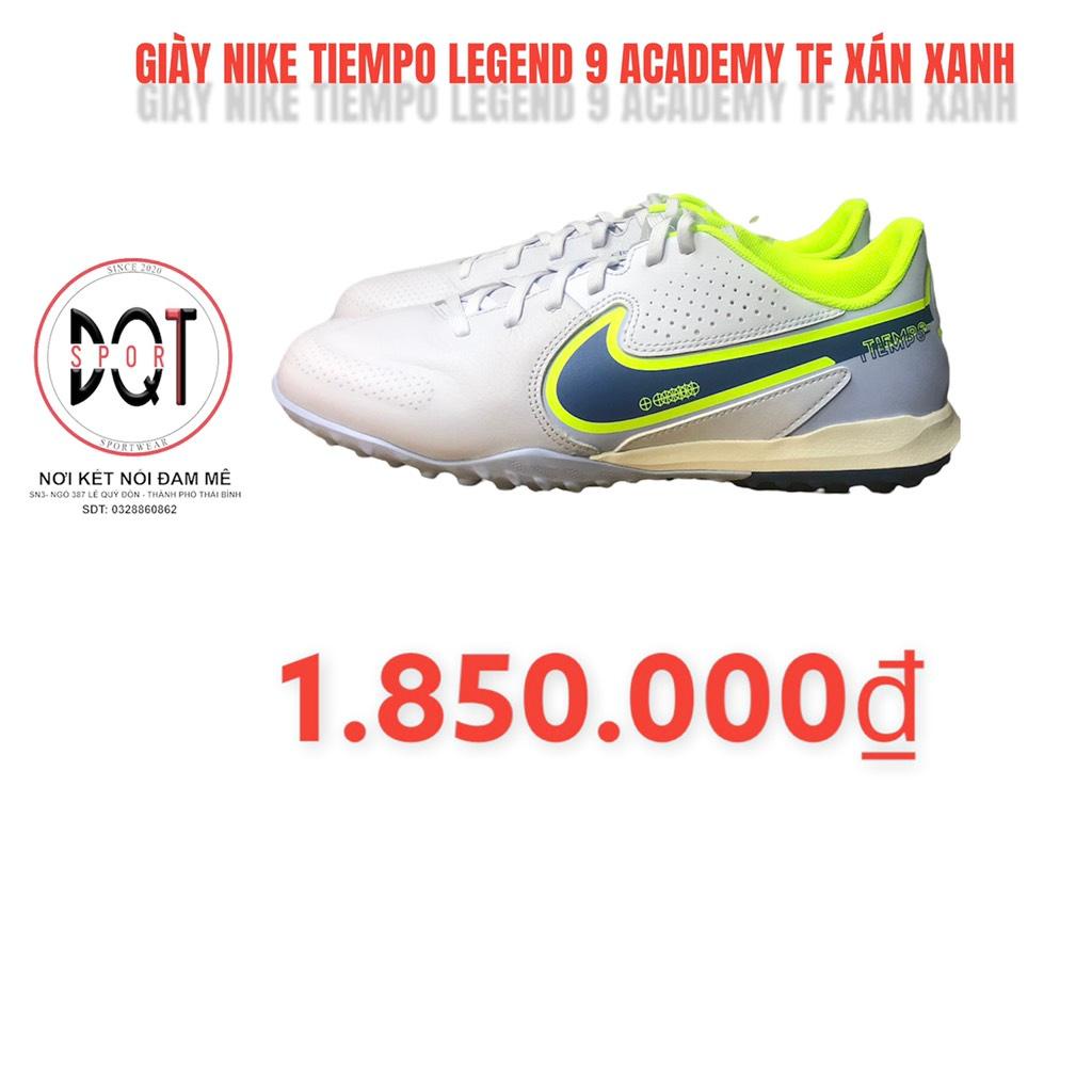[Giá hủy diệt] [Ảnh thật] [Chính hãng] GIÀY BÓNG ĐÁ NIKE TIEMPO LEGEND 9 ACADEMY TF XÁM XANH