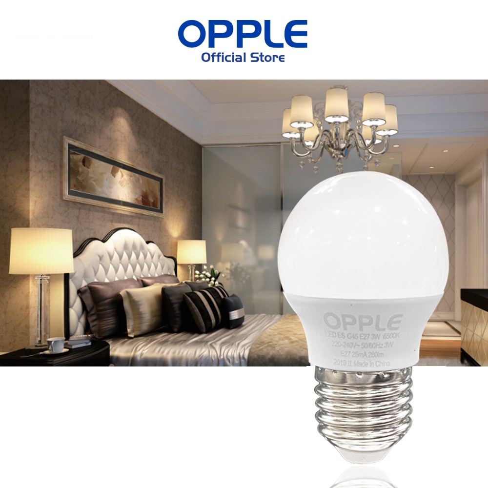 Bóng Đèn OPPLE LED Bulb Eco Save G45 E27 3W - Sáng Hơn Theo Cách Tiết Kiệm Hơn