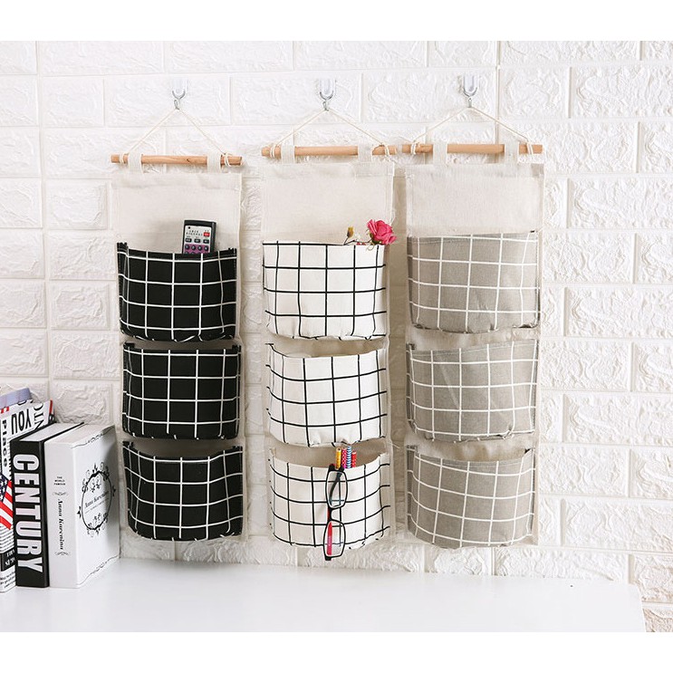 Túi đựng đồ treo tường ba ngăn tiện lợi