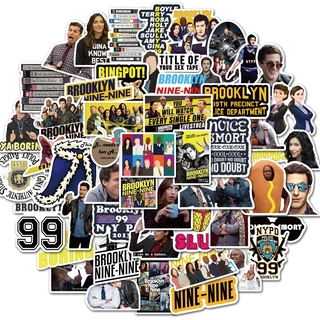 Set 50 hình dán trang trí hình phim truyền hình Brooklyn Nine-Nine độc đáo
