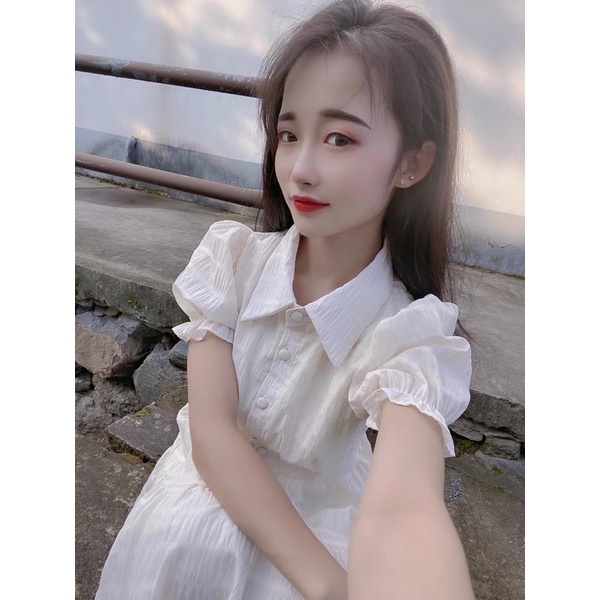 (OROER.buiny) Váy Nhún Bèo 2 Lớp Xòe Bồng Phong Cách Hàn Quốc Nhẹ Nhàng, Nữ Tính | BigBuy360 - bigbuy360.vn