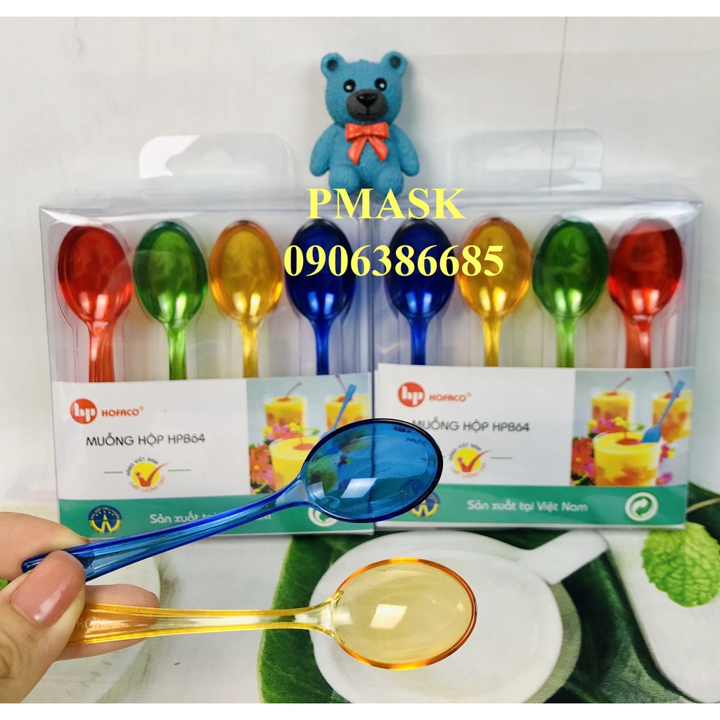 Muỗng nhựa mini bằng nhựa cao cấp 20 cái/ set – Muỗng ăn kem tiện lợi – Muỗng hộp HPB64