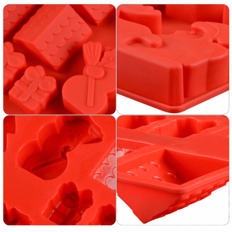 Khuôn Silicone Làm Bánh Phong Cách Giáng Sinh Đáng Yêu