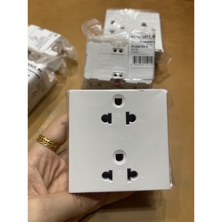 Ổ cắm đôi 3 chấu M3T426UST2_WE Schneider