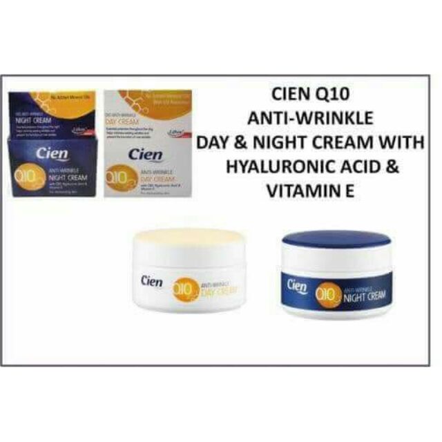 bộ kem dưỡng ẩm chống lão hóa ngày và đêm Cien Q10