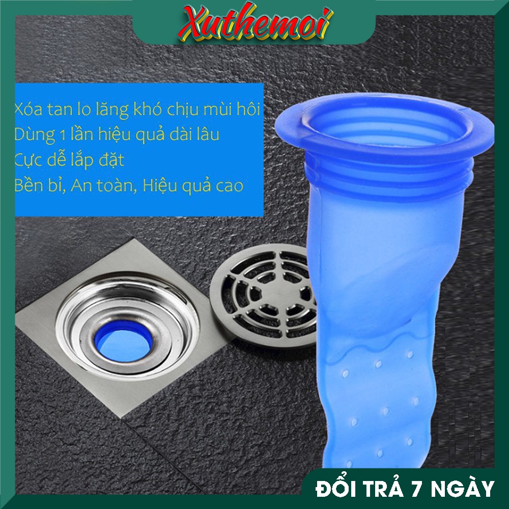 Ngăn mùi thoát sàn, ngăn trào ngược nhà tắm, côn trùng xâm nhập, Phễu ngăn mùi  bằng Silicone cao cấp