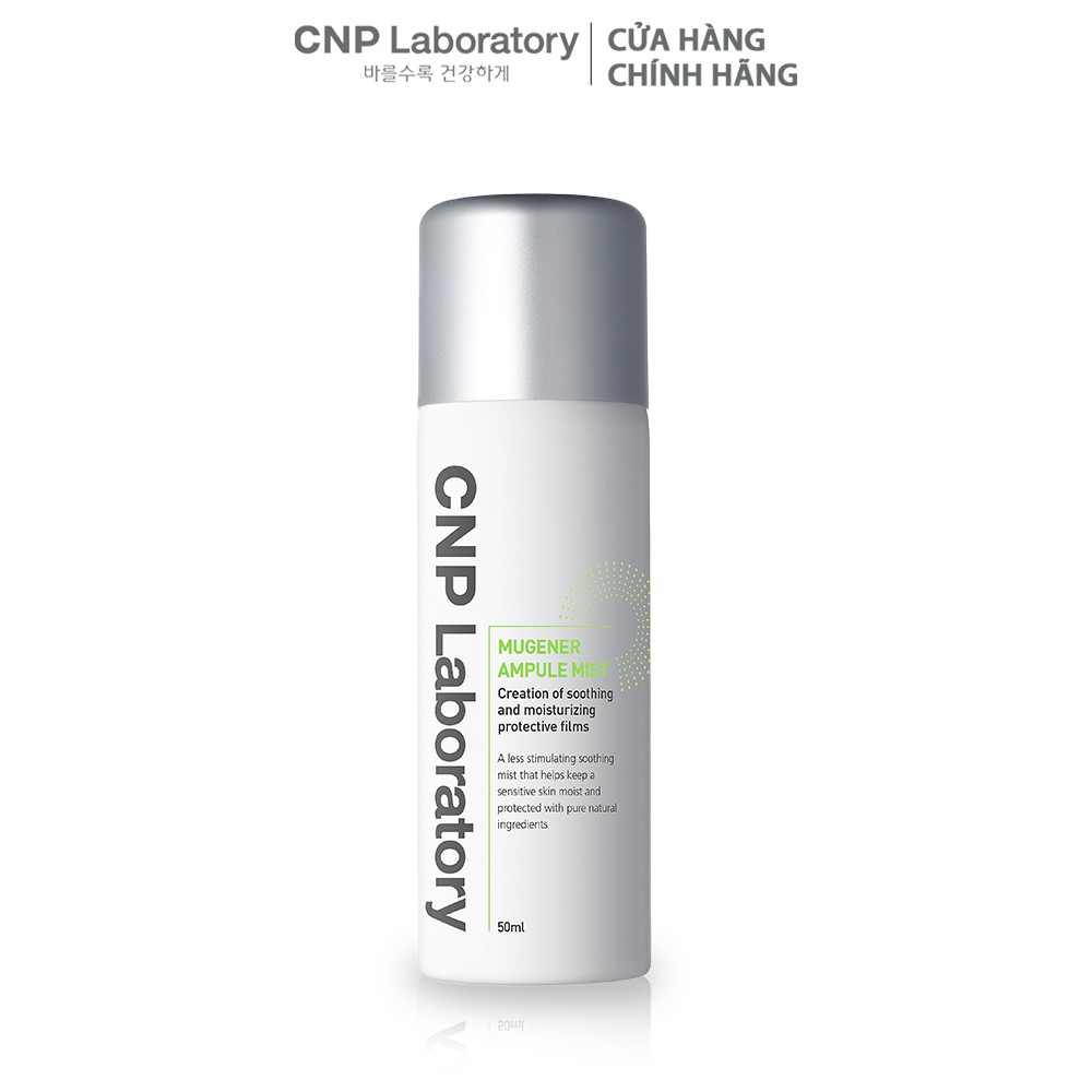 Xịt khoáng tinh chất ốc sên làm dịu da và giảm mẩn đỏ CNP Laboratory Mugener Ampule Mist 50ml | BigBuy360 - bigbuy360.vn