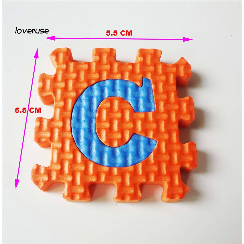 Set 36 miếng thảm xếp hình bảng chữ cái tiếng Nga bằng EVA độc đáo