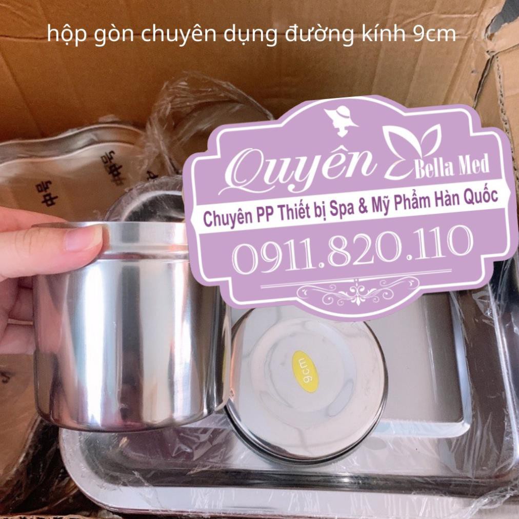 Hộp Inox Tròn Đựng Gòn y tế 9cm