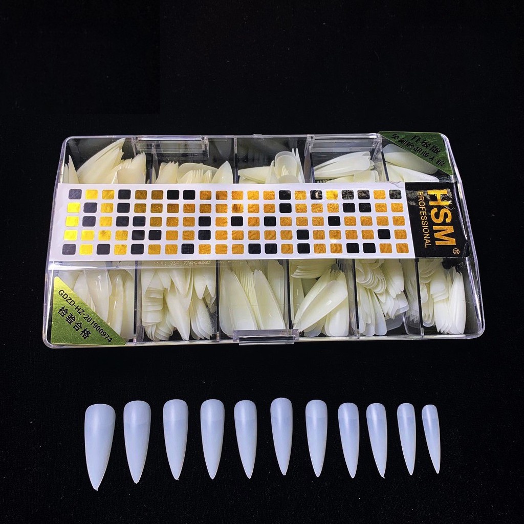 Móng úp HSM nhám phom nhọn dài