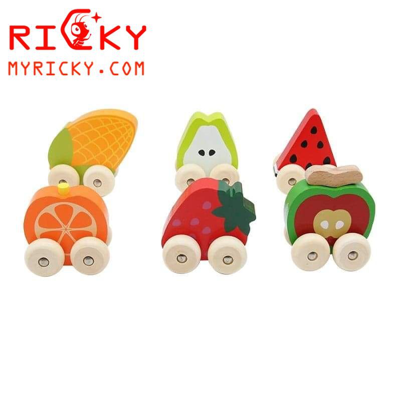 Đồ chơi xe trái cây bằng gỗ cho bé