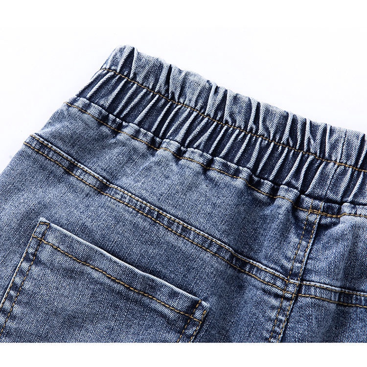 Quần Short denim Mỏng Ống Rộng Lưng Cao Co Giãn Thời Trang Mùa Hè Hàng Mới Dành Cho Nữ 2022