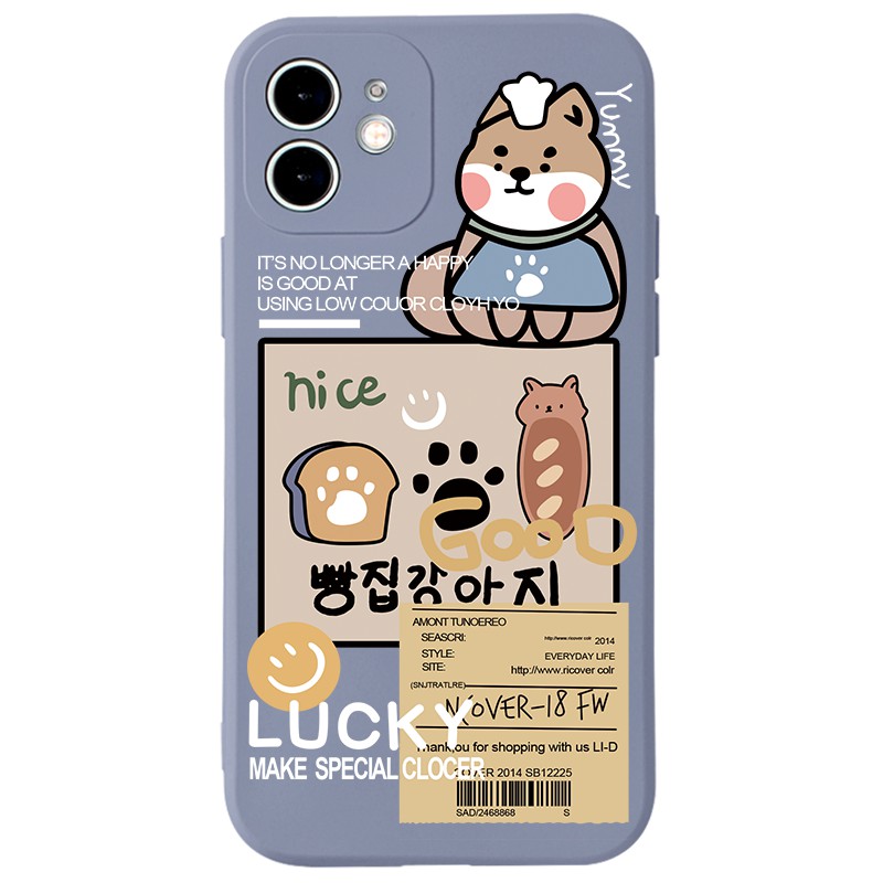 Ốp lưng JURSUE chống bẩn hoạt hình dễ thương đẹp cho iPhone 13 12 11 Pro Max SE 2020 X XR XS ip 8 7 6 6S Plus kute Y366