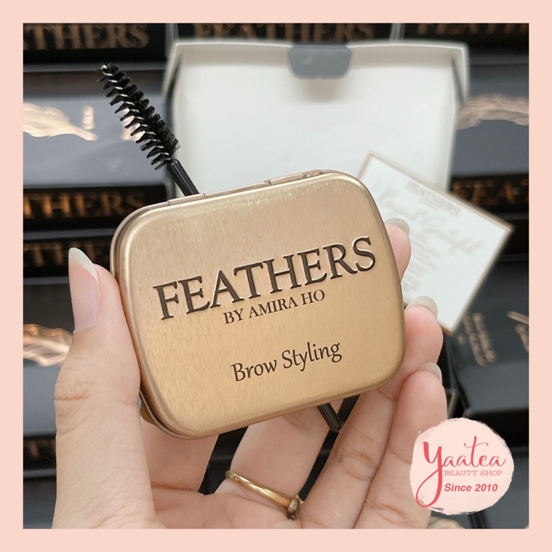 Sáp Định hình Chân Mày Feathers Mẫu mới New Packaging, New Texture