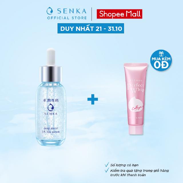 Serum dưỡng ẩm và chống lão hóa SENKA DEEP MOIST 3X HA SERUM 30ML