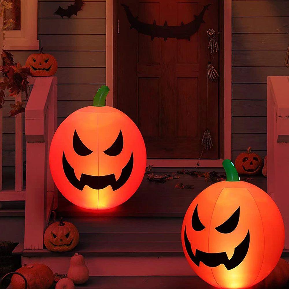 Bóng Bay Chống Nước Phát Sáng Biểu Tượng Cảm Xúc Bí Ngô Trang Trí Halloween