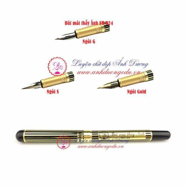 [Chính hãng] Bút Mài Thầy Ánh SH024 Calligraphy Gold - Bút Luyện Viết Chữ Đẹp