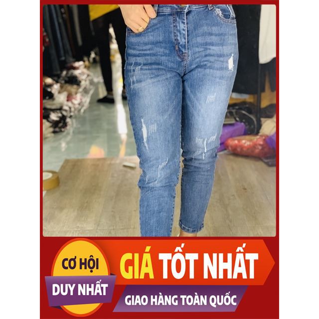 [ Big Sale ] Quần bagyy bò xước( ảnh thật) thời trang elise