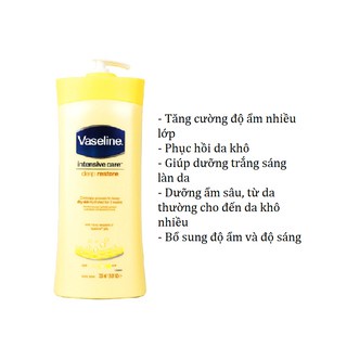 [CHÍNH HÃNG] Sữa Dưỡng Thể Vaseline Intensive Care Deep Restore 725ml- Thẩm thấu, bảo vệ da | BigBuy360 - bigbuy360.vn