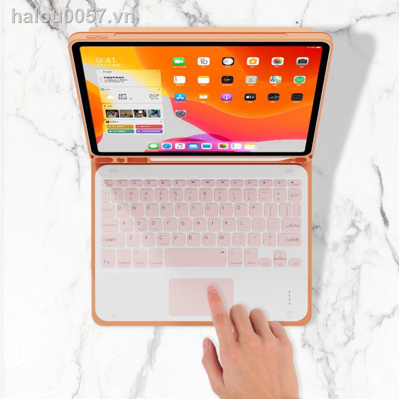 ✗☊☃✿Ready stock✿ ipad case Applicable to Apple’s new  PC Pro11 with pen slot protective cover Air3 touchpad Bluetooth keyboard integrated 10.2 inch 10.5 wireless seventh and eighth generation silicone