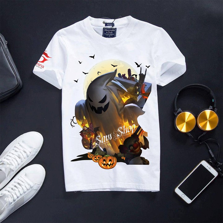 Áo Liên Quân Mobile Cotton Màu Trắng Azenka haloween