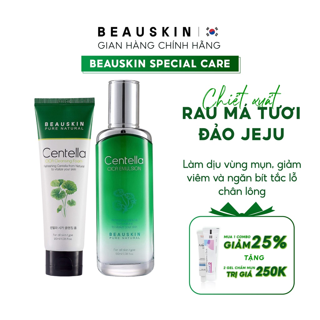 Combo Giảm Mụn, Giảm Viêm Lỗ Chân Lông BEAUSKIN Special Care An Toàn Hiệu Quả Sau 06 Tuần