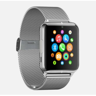 Đồng hồ thông minh Smartwatch Z60 dây thép cao cấp gắn sim, màn hình cảm ứng