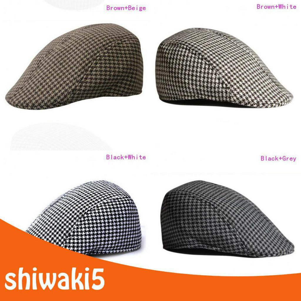 Mũ Beret Họa Tiết Houndstooth Cho Bé Trai Và Bé Gái