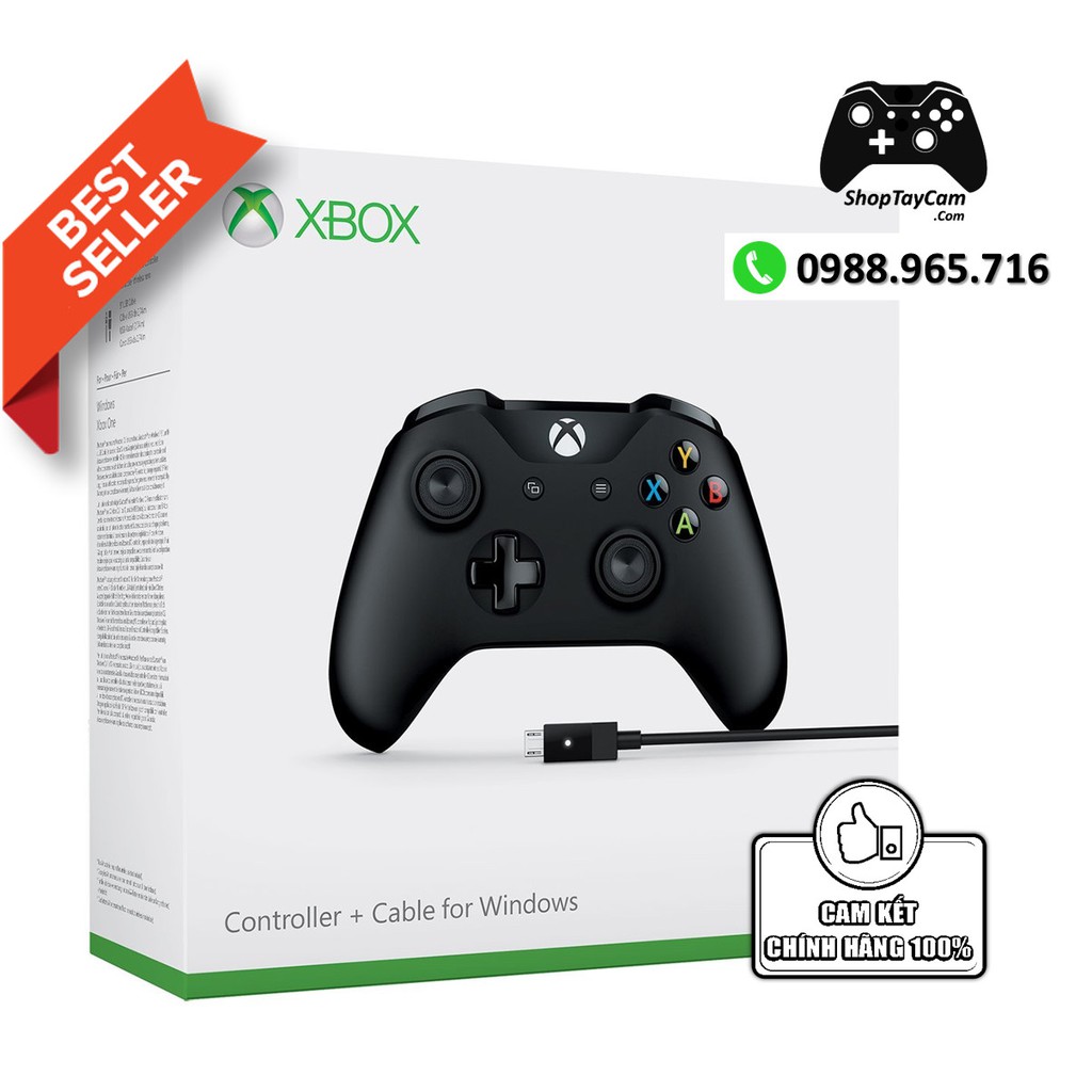 Tay Cầm Xbox One S Chính Hãng + Cáp Cable USB Chơi Game Tối Ưu Cho FO4 / FO3 / PC | TO | BigBuy360 - bigbuy360.vn