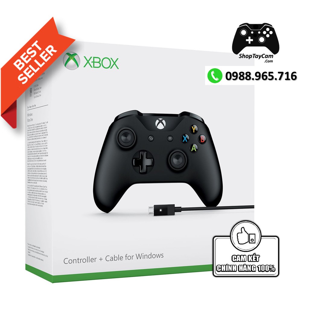 Tay Cầm Xbox One S Chính Hãng + Cáp Cable USB Chơi Game Tối Ưu Cho FO4 / FO3 / PC | TOP BÁN CHẠY