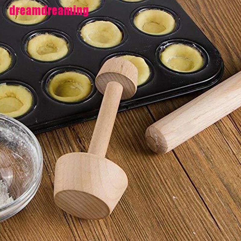 Khuôn Làm Bánh Tart Trứng 2 Mặt Bằng Gỗ