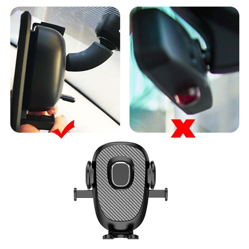 Giá Đỡ Điện Thoại 3 5-7 2in Gắn Gương Chiếu Hậu Xe Hơi