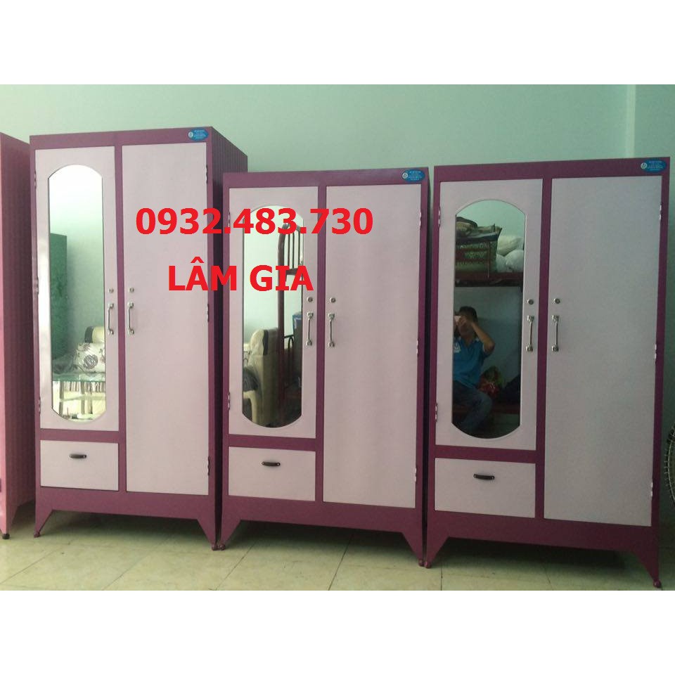 Tủ sắt quần áo giá rẻ cao 1m6