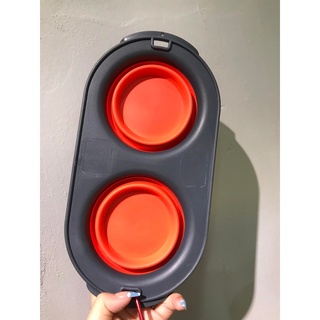 Bát Ăn Đôi Du Lịch Gấp Gọn Cho Thú Cưng