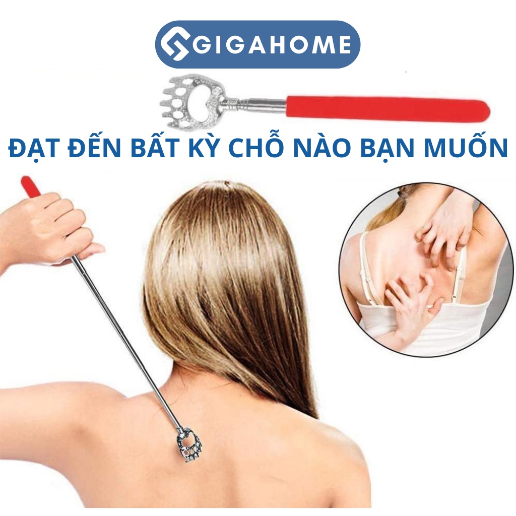 Cây Gãi Ngứa Lưng GIGAHOME Hình Móng Vuốt Gấu Bằng Kim Loại Có Thể Kéo Dài 5502