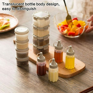 4 Bình đựng gia vị / nước sốt trong suốt dùng trong nhà bếp