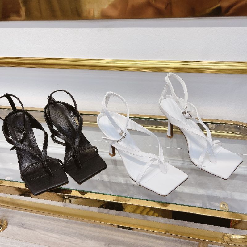 J(ẢNH THẬT) Sandal 8p Kẹp Ngón Dây Mảnh Đế Chống Trơn Da Mềm Êm Fullbox Xanh Hãng Bill túi Y Ảnh