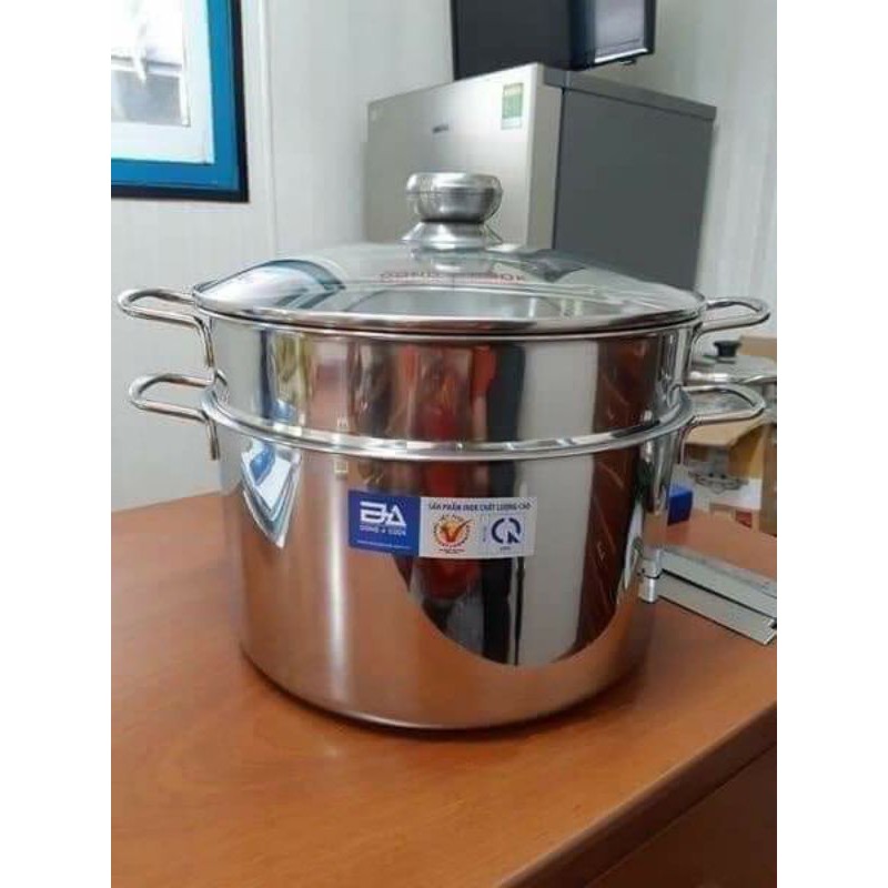 Bộ nồi xửng hấp inox 28cm Đông á