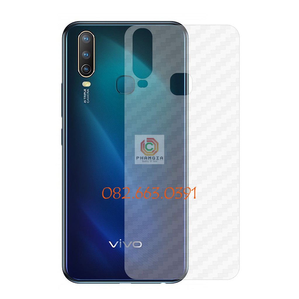 Miếng dán mặt lưng skin carbon Vivo U10/ U3
