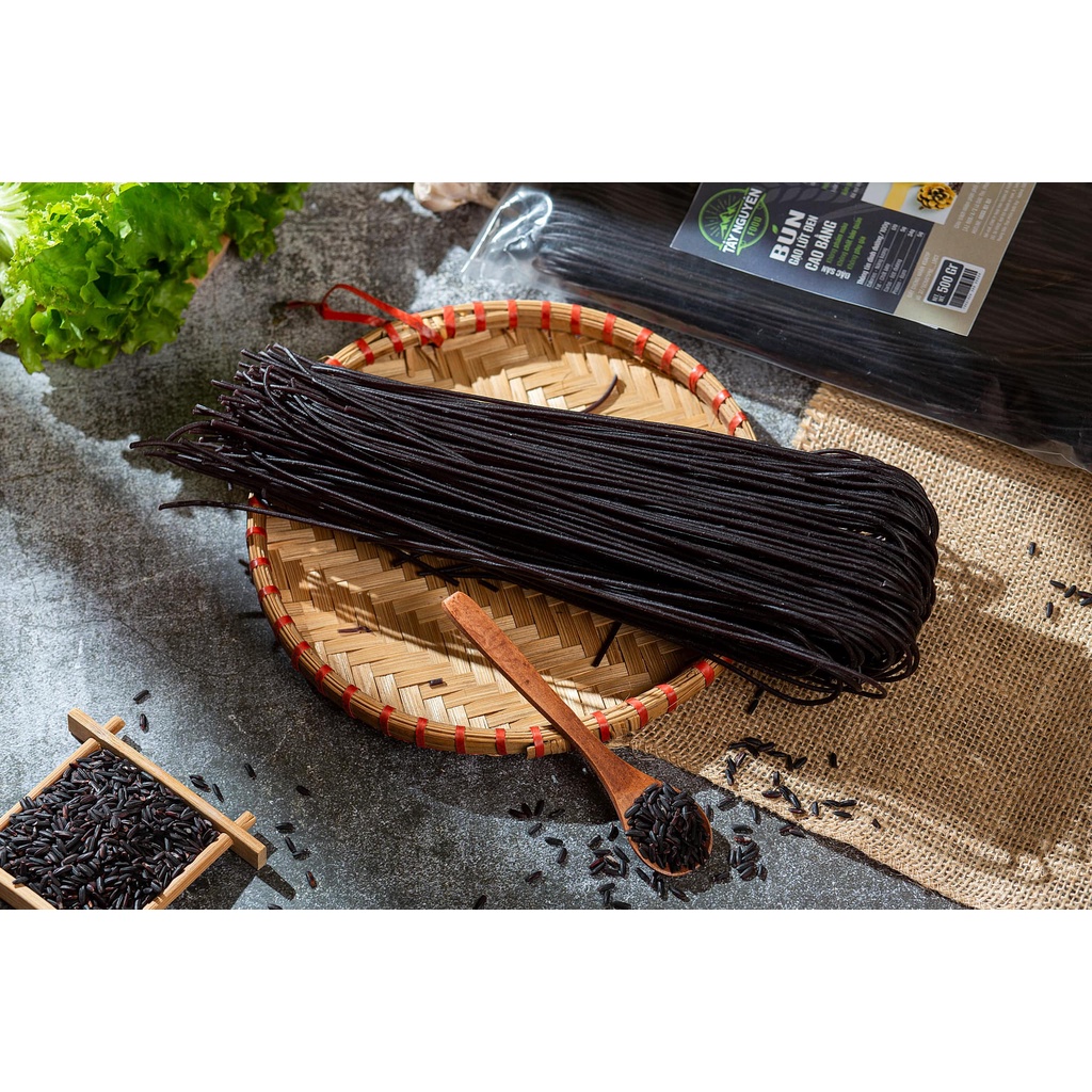 Bún Gạo Lứt Đen Eat Clean 500gr - Tây Nguyên Food