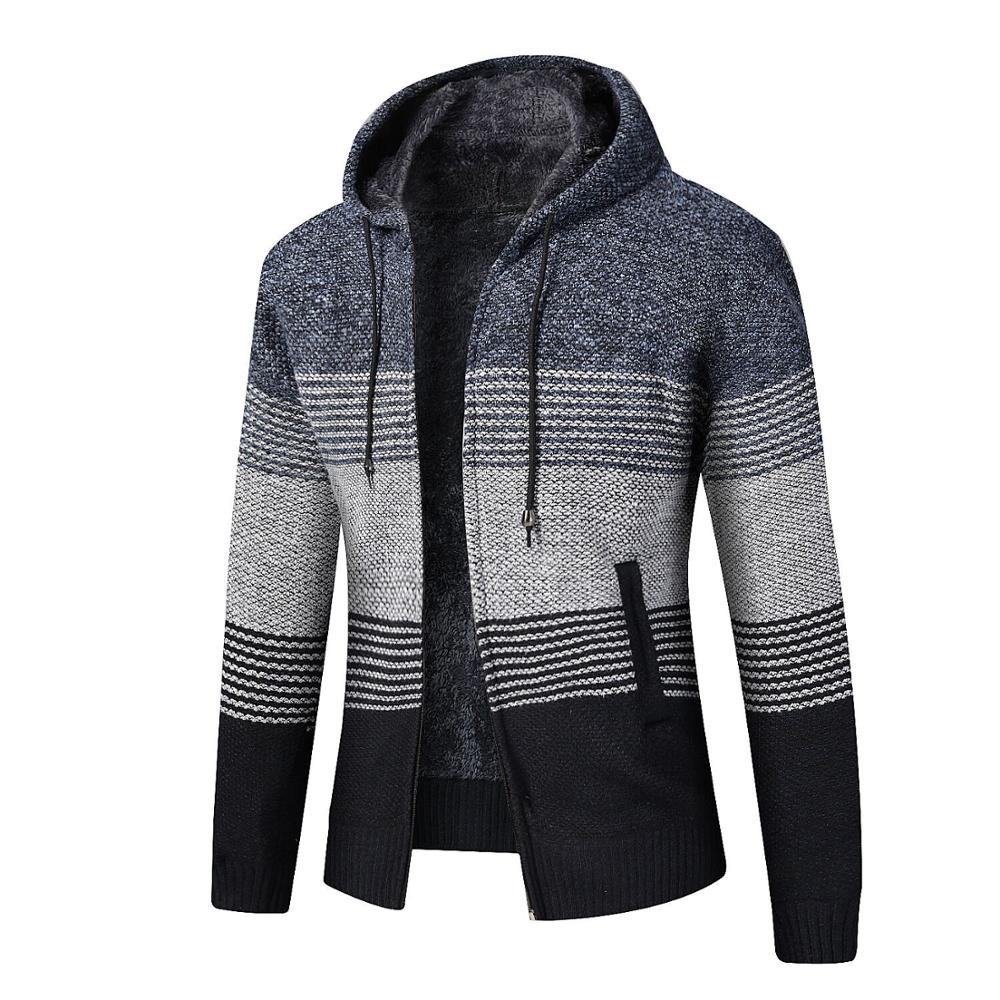 Áo Khoác Hoodie Len Khóa Kéo Trẻ Trung Ấm Áp Cho Nam Sa868