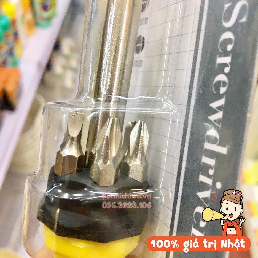 |Hàng Nhật Chính Hãng| Bộ tua nơ vít 6 đầu Echo Metal 16cm đa nặng, bền, chắc chắn, tiện dụng